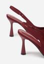 Bordowe Sandały ze Szpiczastym Noskiem Volle