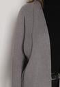 Szary Klasyczny Niezapinany Kardigan Elitusa