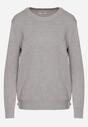 Szary Sweter z Guzikami z Boku Tusiana