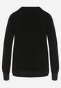Czarny Sweter z Guzikami z Boku Tusiana