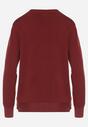Czerwony Sweter z Guzikami z Boku Tusiana