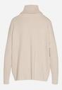 Pulover pe gât Bej