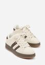 Sneakers Bej cu maro