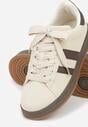 Sneakers Bej cu maro