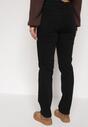 Czarne Bawełniane Jeansy Skinny z Regularnym Stanem Sewnela