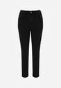 Czarne Bawełniane Jeansy Skinny z Regularnym Stanem Sewnela