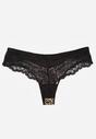 Panterkowe Majtki Typu Stringi z Koronką Nedareanes