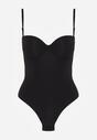 Czarne Body Bieliźniane do Ubrań z Wyciętymi Plecami i Odkrytymi Ramionami Urilvia