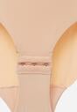 Beżowe Bieliźniane Body z Odkrytymi Plecami i Wyciętym Dekoltem Terise
