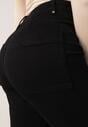 Czarne Bawełniane Jeansy o Szerokim Kroju z Wysokim Stanem Nethea