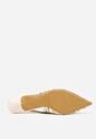 Beżowe Sandały Ozdobione Plecionką Oaratune