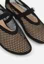 Czarne Siateczkowe Balerinki Appletwinkle