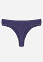 Granatowe Majtki Typu Stringi z Bawełną Asoia