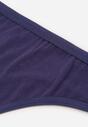 Granatowe Majtki Typu Stringi z Bawełną Asoia