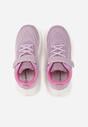 Różowo-Fioletowe Buty Sportowe Sneakersy na Grubej Podeszwie z Tłoczeniem Hyrene