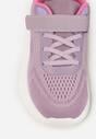 Różowo-Fioletowe Buty Sportowe Sneakersy na Grubej Podeszwie z Tłoczeniem Hyrene