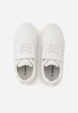 Białe Buty Sportowe Sneakersy ze Skórzaną Wkładką i Perforacją Lamisia