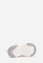 Białe Buty Sportowe Sneakersy z Geometrycznym Wzorem Phalilopei