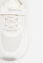Białe Buty Sportowe Sneakersy z Geometrycznym Wzorem Phalilopei