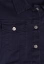 Granatowa Bawełniana Kurtka Jeansowa Perimea