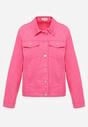Różowa Bawełniana Kurtka Jeansowa Perimea