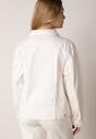 Biała Bawełniana Kurtka Jeansowa Perimea