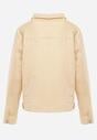 Beżowa Bawełniana Kurtka Jeansowa Perimea