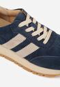 Sneakers Bleumarin cu bej