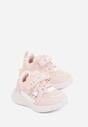 Różowe Buty Sportowe Sneakersy na Grubej Podeszwie z Metalicznymi Ozdobami Salanore