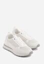 Białe Sneakersy z Siateczką i Antypoślizgową Podeszwą Katala