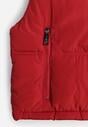 Czerwona Krótka Kamizelka Pikowana Typu Puffer Niraemius