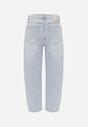 Niebieskie Jeansy z Bawełną o Fasonie Mom Fit z Wysokim Stanem Vrenes