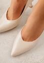 Pantofi cu toc Bej