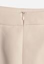 Beżowa Gładka Spódnica VICES o Ołówkowym Kroju Abilura