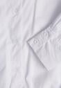 Biała Bawełniana Koszula o Kroju Bombki Oversize Walelia