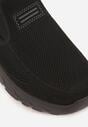 Czarne Wsuwane Buty Sportowe Sneakersy z Siateczki z Elastycznymi Wstawkami Aerero