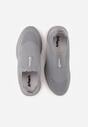 Szare Wsuwane Buty Sportowe Sneakersy z Siateczkową Cholewką Luthro