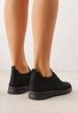 Czarne Sznurowane Buty Sportowe Sneakersy z Siateczki Caeolea