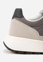 Szare Buty Sportowe Sneakersy na Grubej Podeszwie Nerola