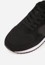 Czarne Casualowe Buty Sportowe Typu Sneakersy Glorelle