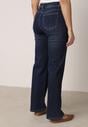 Niebieskie Bawełniane Jeansy o Szerokim Kroju Vimantta