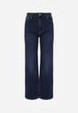 Niebieskie Bawełniane Jeansy o Szerokim Kroju Vimantta