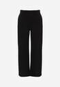 Czarne Eleganckie Spodnie z Bawełny i Wiskozy w Kant Valelia