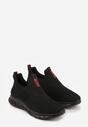 Czarno-Czerwone Buty Sportowe Sneakersy Ozdobione Napisem Gallego