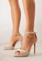 Pantofi stiletto Bej