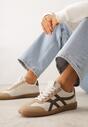 Sneakers Bej cu maro