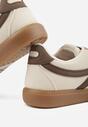 Sneakers Bej cu maro