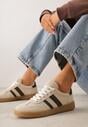 Sneakers Bej cu maro