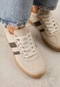 Sneakers Bej cu maro