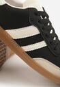 Sneakers Negri cu bej